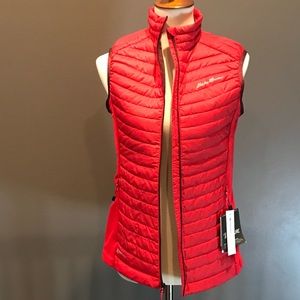 Eddie Bauer Firstascent red vest size Tsmall NWT